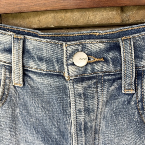 JOE'S JEANS 31 BLUE BUTTON VINTAGE‎ STRETCH THE ALEX HIGH RISE SHORT SHORTS - Picture 3 of 9